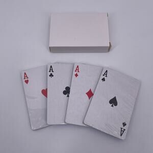 Playing Cards Blue Floral Pattern Full Complete Deck Sealed by Suit Poker NEW